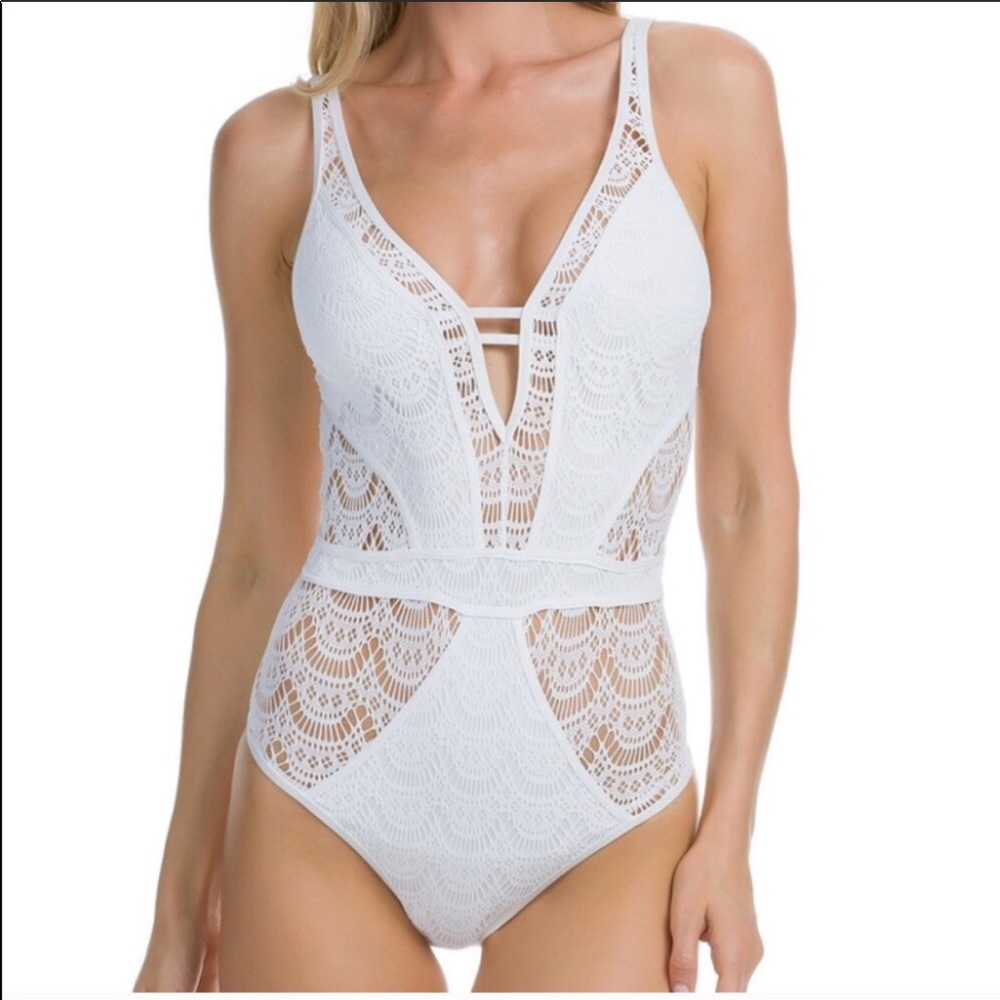 Becca crochet one piece swim